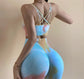 Net Red Thin Straps Tie-dye Sports Underwear Women's Workout Clothes