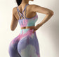 Net Red Thin Straps Tie-dye Sports Underwear Women's Workout Clothes