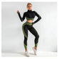 Zipper yoga suit