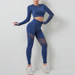 Navel exposed yoga suit