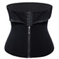 Zipper three-breasted belt neoprene corset body burst SWEAT fitness postpartum body girdle