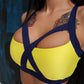 Splicing yoga sports suit