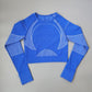 Women's Tight Workout Clothes Hollow-out Beauty Back Sports Yoga Long Sleeve T-shirt