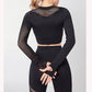 Navel exposed yoga suit