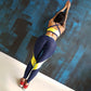 Splicing yoga sports suit