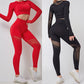 Navel exposed yoga suit